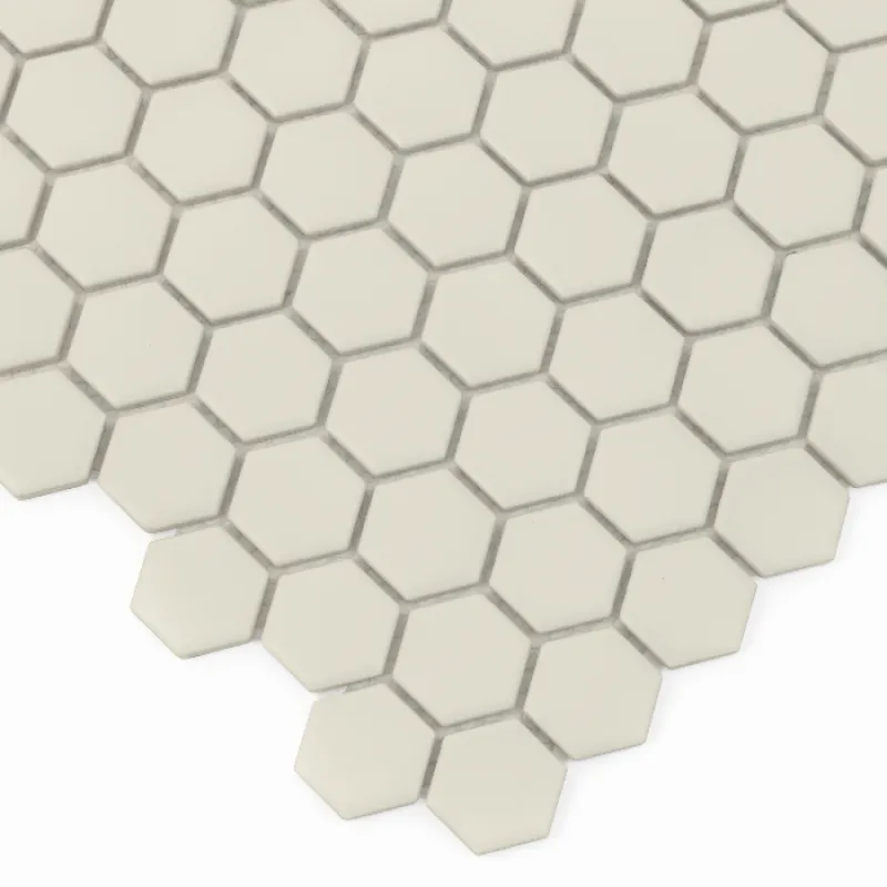 HOUSE LOVES Mini Hexagon Cotton matt Keramická mozaika DUNIN (30x26cm/1ks)