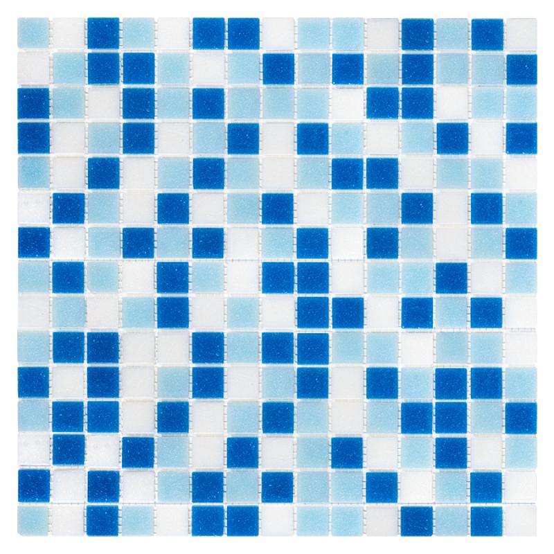 Q-SERIES Qmx Blue Sklenená mozaika DUNIN (32,7x32,7cm/1ks)