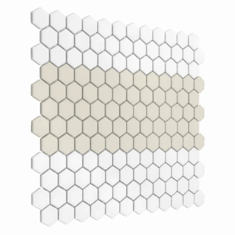 HOUSE LOVES Mini Hexagon Stripe 1.C matt Keramická mozaika DUNIN (30x26cm/1ks)