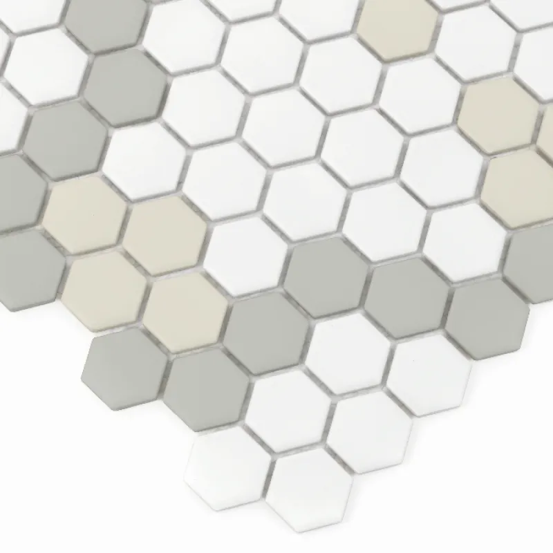 HOUSE LOVES Mini Hexagon Compass matt Keramická mozaika DUNIN (30x26cm/1ks)