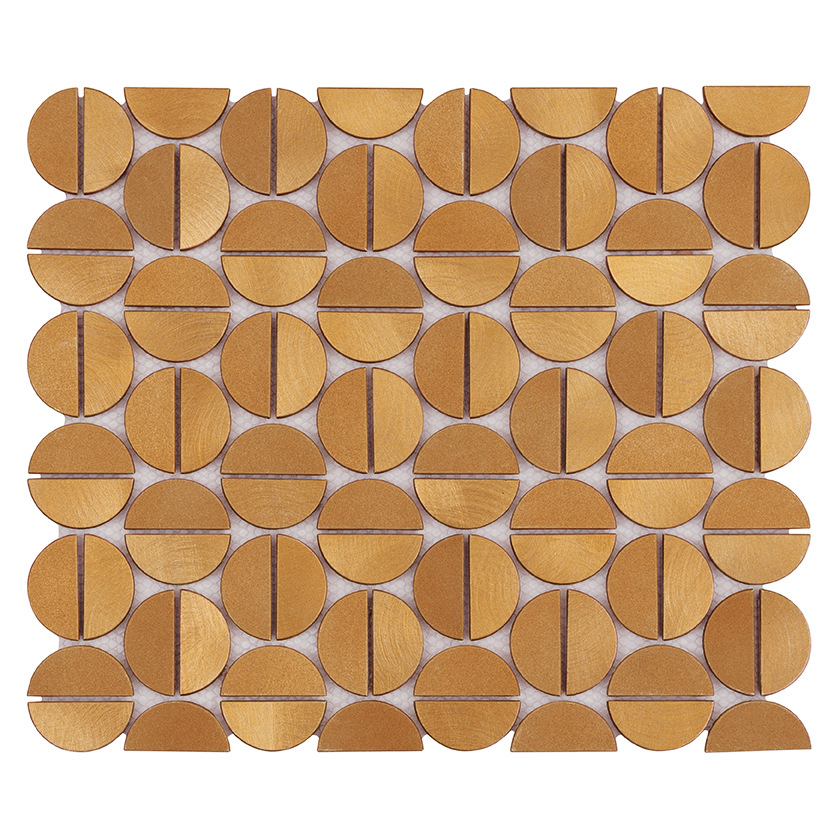 METALLIC Allumi Tabs Brass Gold Kovové mozaiky DUNIN (35x29,8cm/1ks)