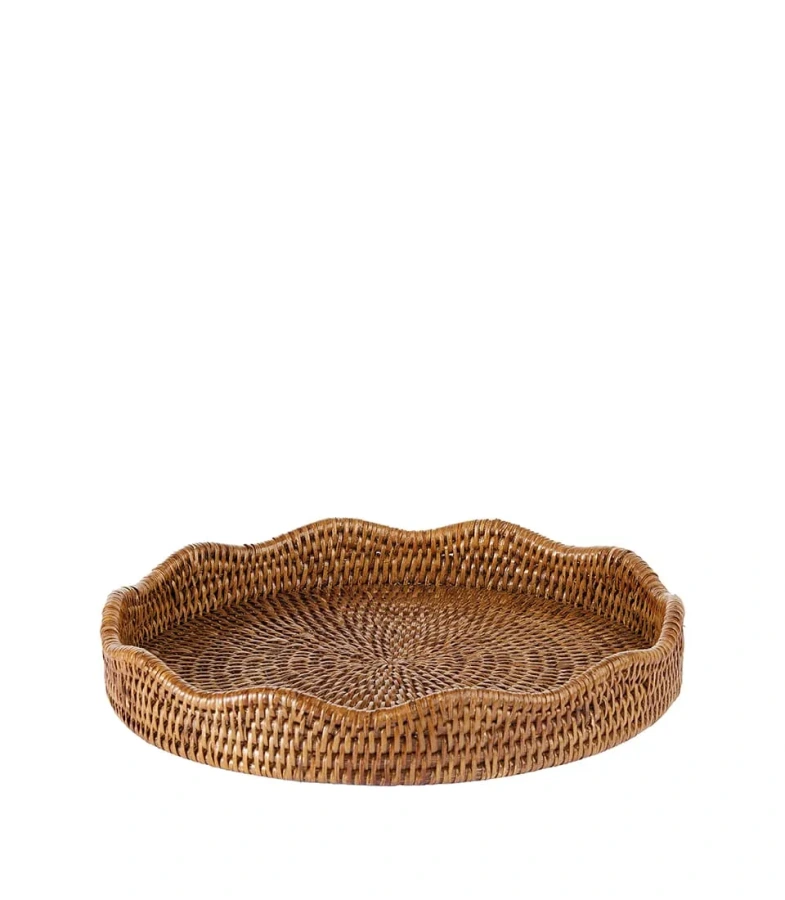 1R123 Ratanový podnos LNN Ø 32 x 5 h cm
