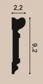 DX119-2300 Lemovacia lišta ORAC DECOR Square d 230 x v 9,2 x š 2,2 cm