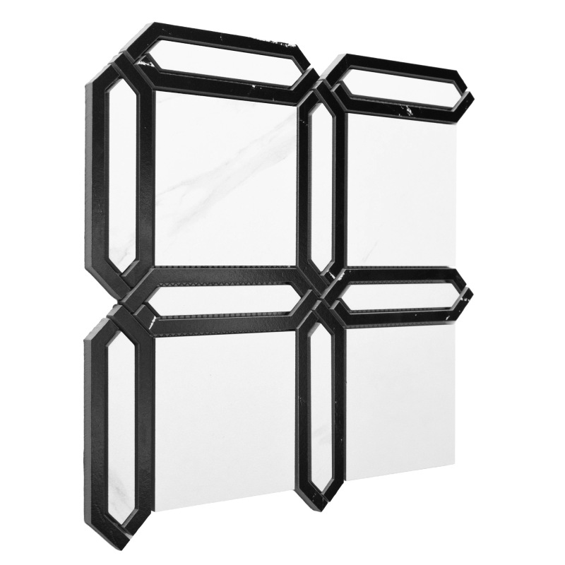 LORDY Quadwell Carrara Gp Gresové mozaiky DUNIN (30x30x1cm/1ks) 2