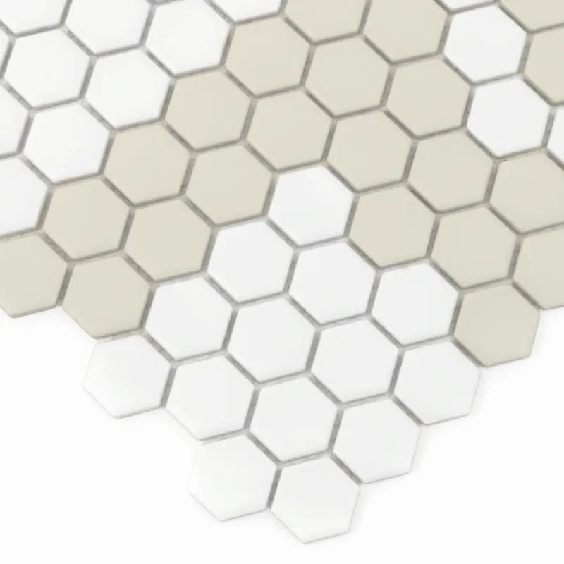HOUSE LOVES Mini Hexagon Stripe 2.2.C matt Keramická mozaika DUNIN (30x26cm/1ks)