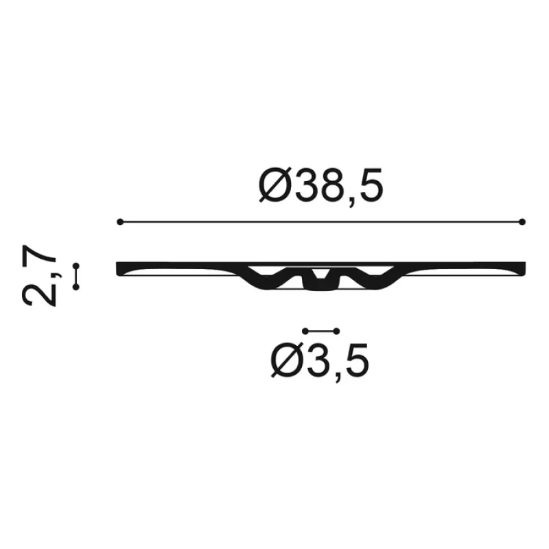 R31 Rozeta ORAC DECOR ø 38,5 x v 2,7 cm 1