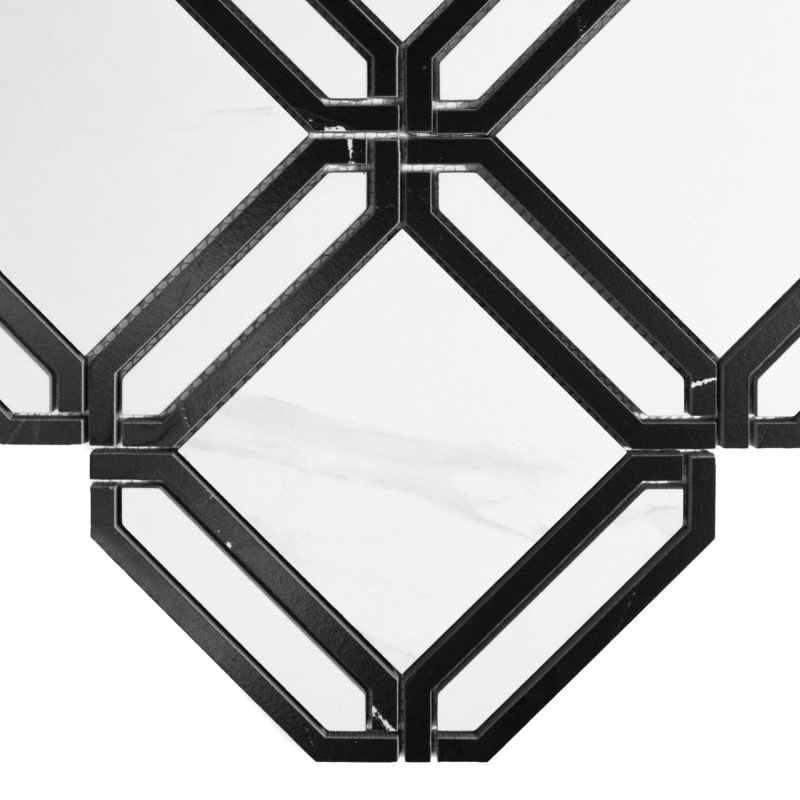 LORDY Quadwell Carrara Gp Gresové mozaiky DUNIN (30x30x1cm/1ks) 3