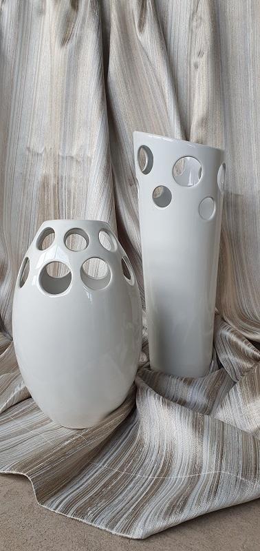 Keramická váza VA019CW biela