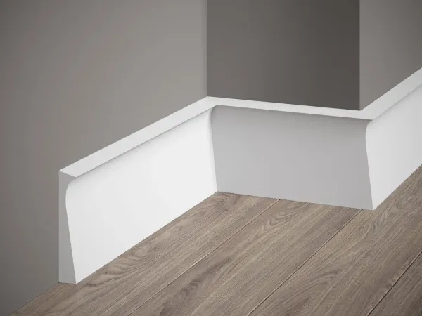 QS004P Premium podlahová lišta lakovaná MARDOM DECOR d 200 x v 10,8 x š 1,5 cm
