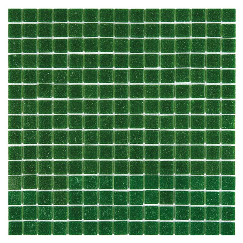 Q-SERIES Q Dark Green Sklenená mozaika DUNIN (32,7x32,7cm/1ks)