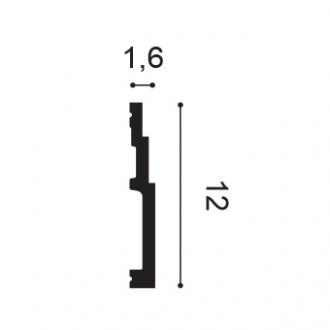 SX180F Podlahová lišta ORAC DECOR Flex d 200 x v 12 x š 1,6 cm