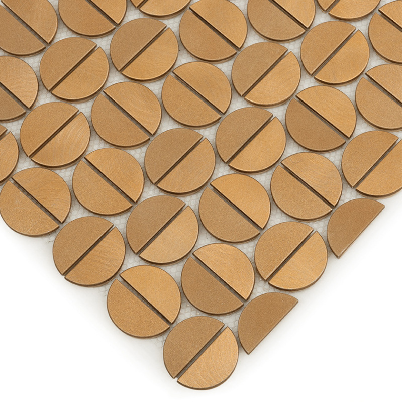 METALLIC Allumi Tabs Brass Gold Kovové mozaiky DUNIN (35x29,8cm/1ks) 2