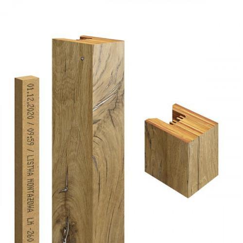 ULM027 Stenová lamela UNI Maxi (2750 x 40 x 29 mm.) drevo medové