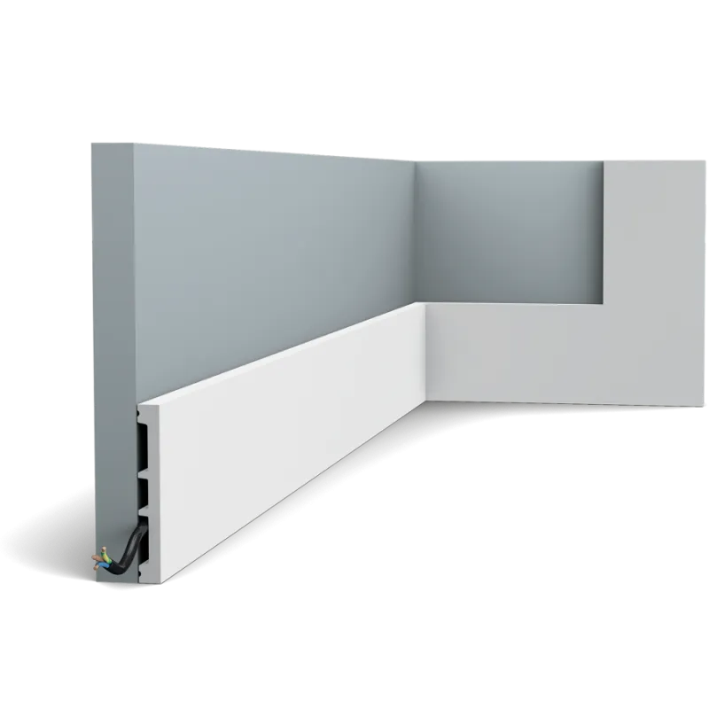 SX163 Podlahová lišta ORAC DECOR Square d 200 x v 10,2 x š 1,3 cm