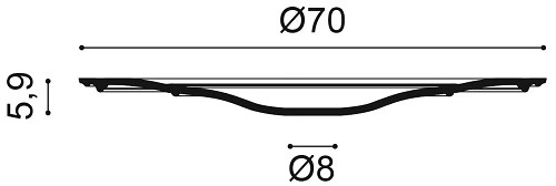 R73 Rozeta ORAC DECOR ø 70 x v 5,9 cm 1