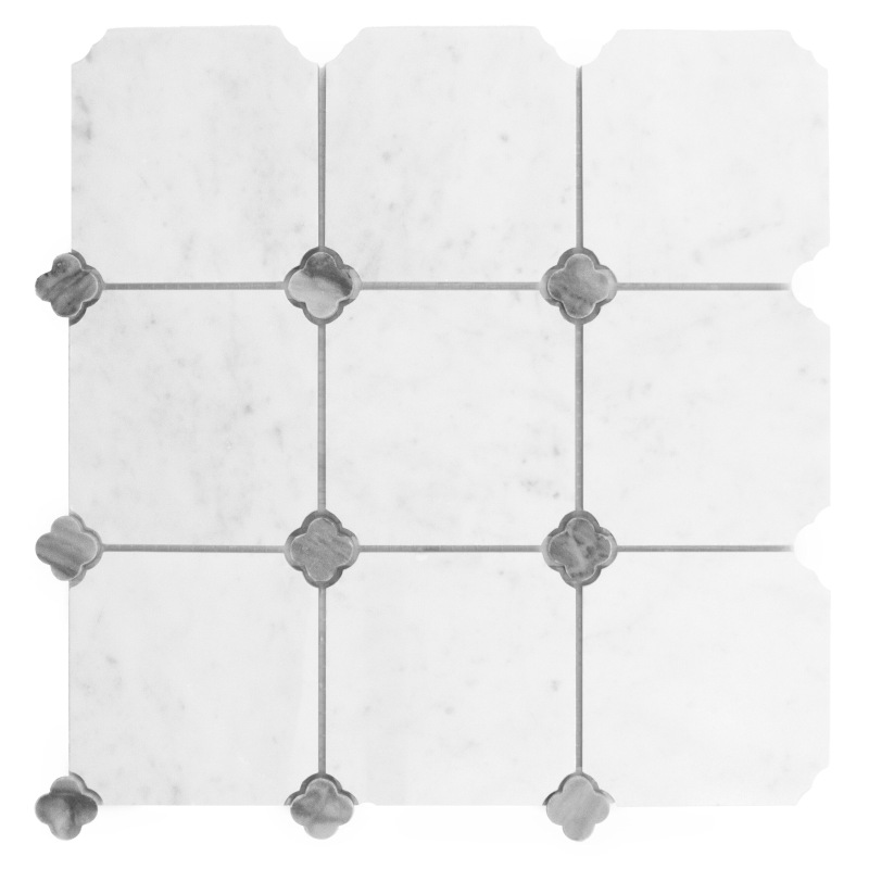MANORIAL Carrara Octalux Mramorové mozaiky DUNIN (30,5x30,5cm/1ks) 1