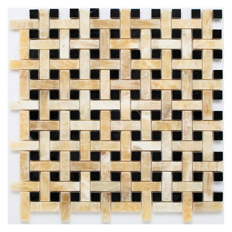 MANORIAL Honey Onyx BW01 Mramorové mozaiky DUNIN (30,5x30,5cm/1ks) 1