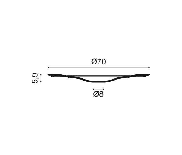 R73 Rozeta ORAC DECOR ø 70,0 x v 5,9 cm 1