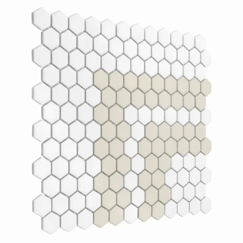 HOUSE LOVES Mini Hexagon Stripe 2.3.C matt Keramická mozaika DUNIN (30x26cm/1ks)