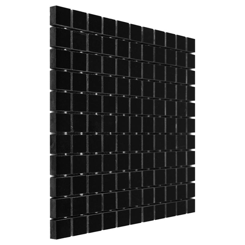 BLACK & WHITE Pure Black 25 Mramorové mozaiky DUNIN (30,5x30,5cm/1ks)
