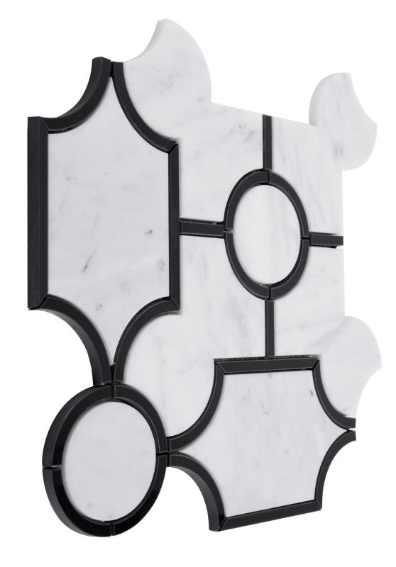 MANORIAL Carrara White Manor Mramorová mozaika DUNIN (30x30x1cm/1ks)