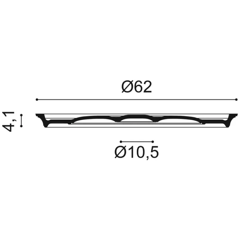 R76 Rozeta ORAC DECOR ø 62 x v 4,1 cm 1