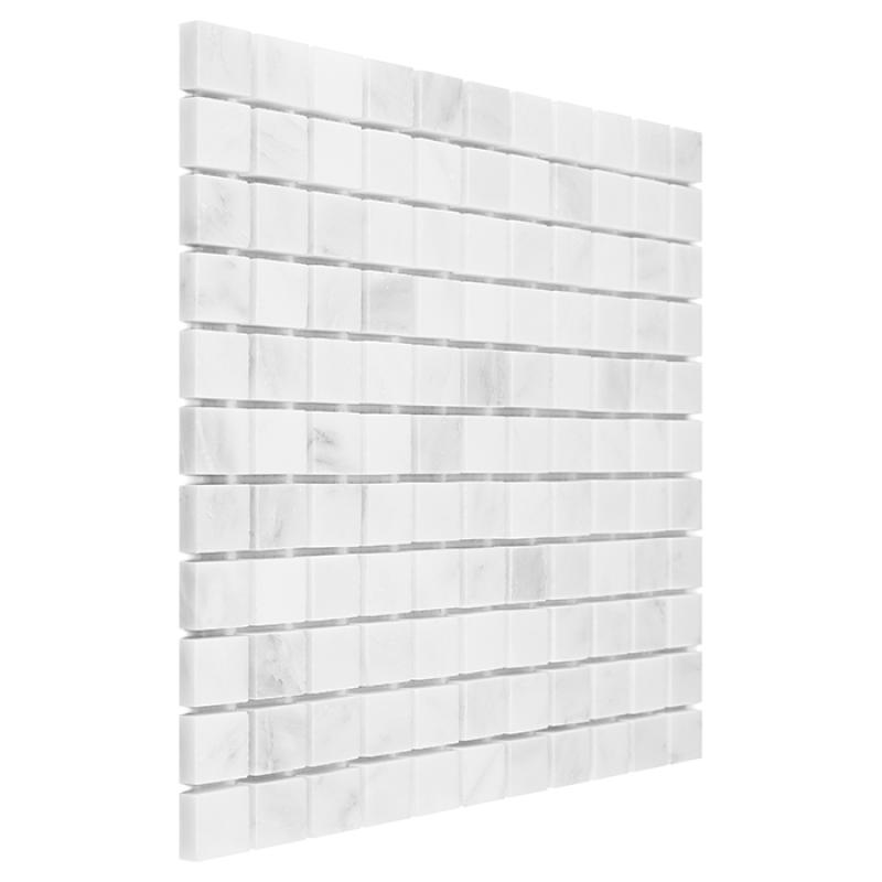 BLACK & WHITE Eastern White 25 Mramorové mozaiky DUNIN (30,5x30,5cm/1ks)