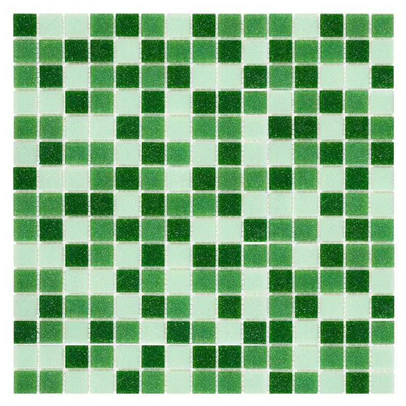 Q-SERIES Qmx Green Sklenená mozaika DUNIN (32,7x32,7cm/1ks)