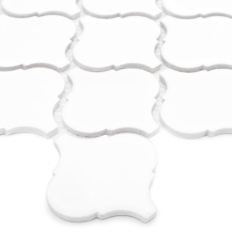 CLASSIC CERAMIC MOSAIC Mini Arabesco White Keramická mozaika DUNIN (27x25cm/1ks)