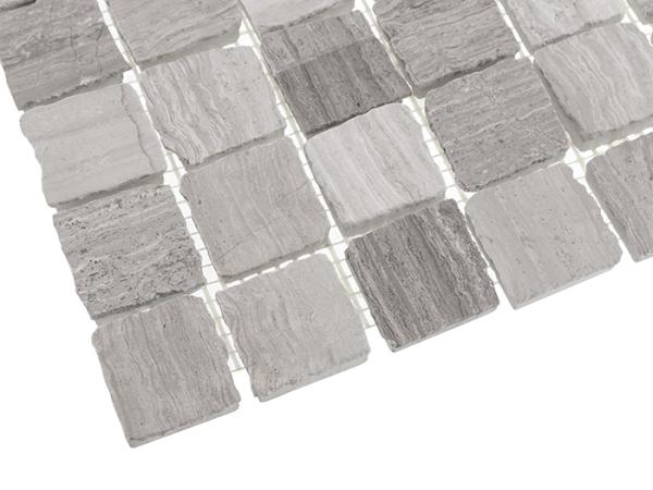 WOODSTONE Woodstone Grey Bend 32 matt Mramorové mozaiky DUNIN (30,5x30,5cm/1ks)