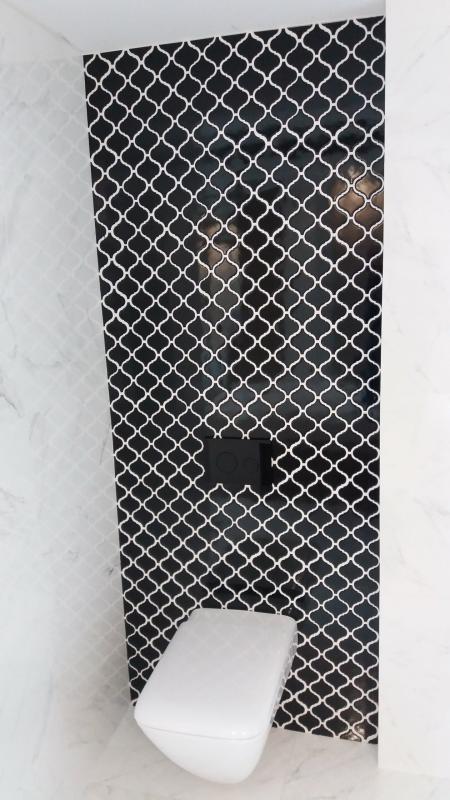 CLASSIC CERAMIC MOSAIC Mini Arabesco Black Keramická mozaika DUNIN (27x25cm/1ks)