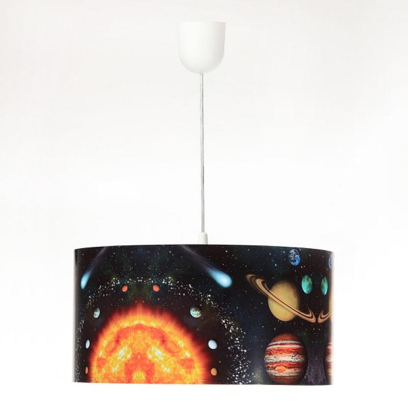 Lampa s latexovým tienidlom s motívom vesmíru KOZMOS DEKORIKO