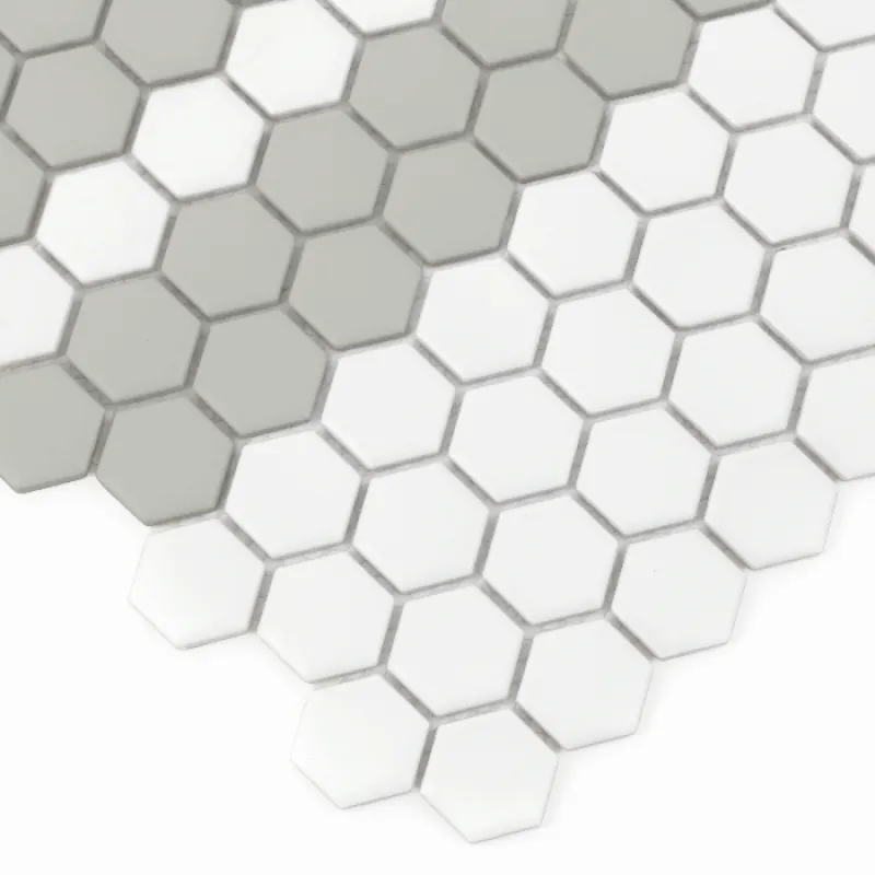 HOUSE LOVES Mini Hexagon Stripe 2.A matt Gresové mozaiky DUNIN (30x26cm/1ks)