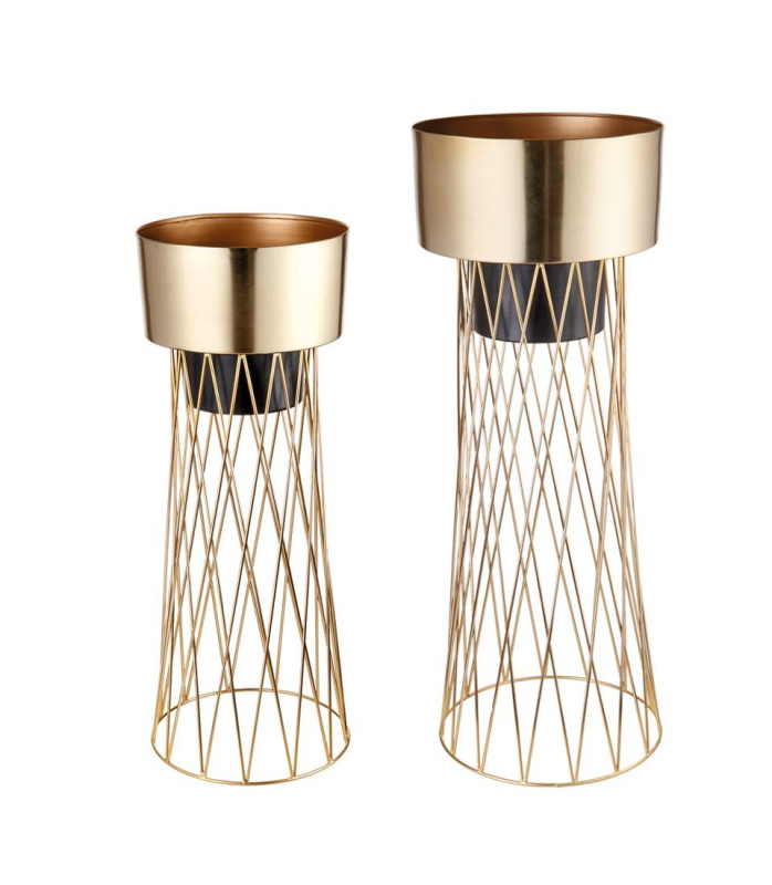 1S142 Dizajnové kvetináče LNN Ø 25 x 66 h / Ø 30 x 80 h cm (set2ks) 1