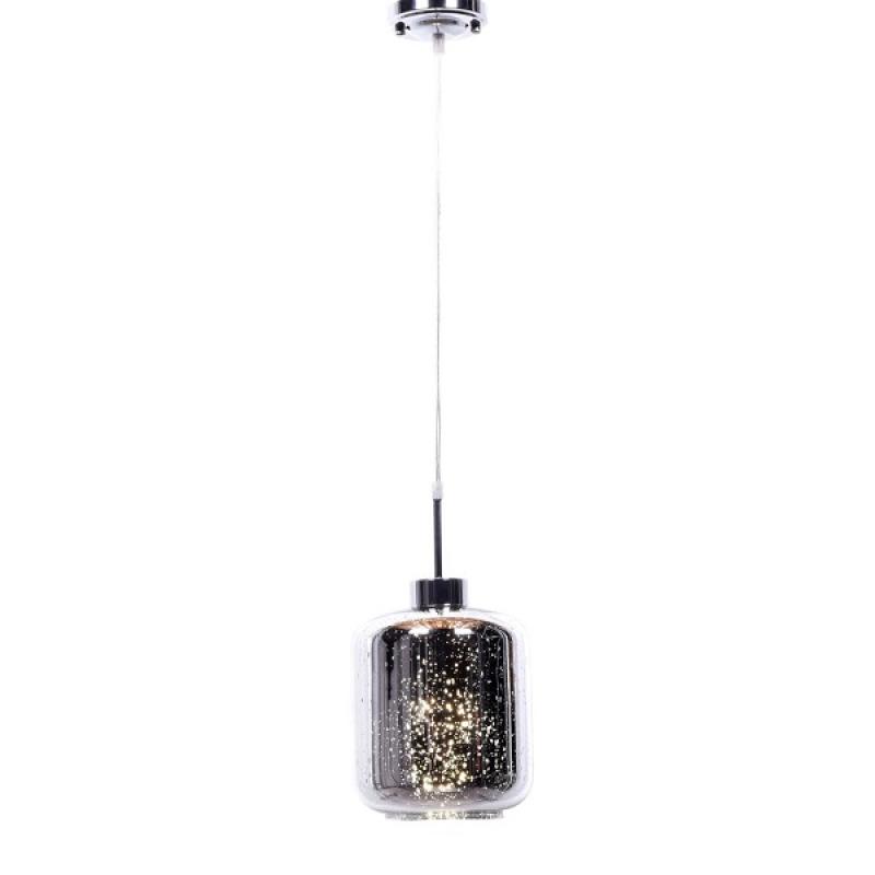 Moderná strieborná závesná lampa ALACOSMO DEKORIKO