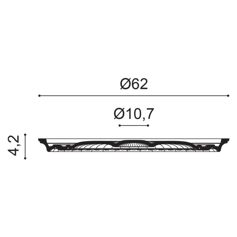R77 Rozeta ORAC DECOR ø 62 x v 4,2 cm 1