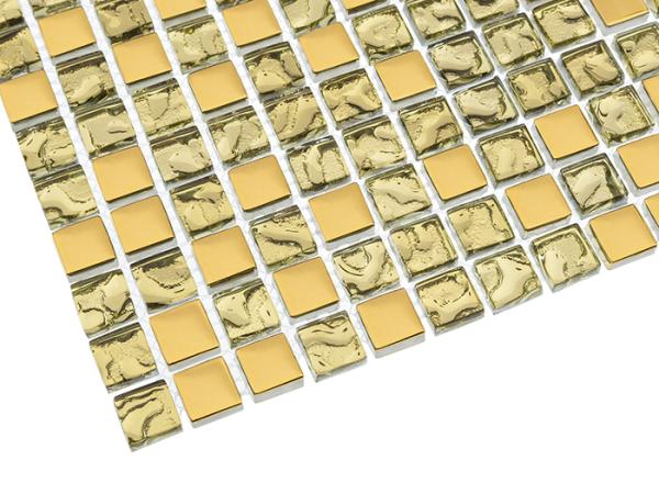 GLASS MIX DD1 Gold Mix 15 Sklenená mozaika DUNIN (30x30cm/1ks)