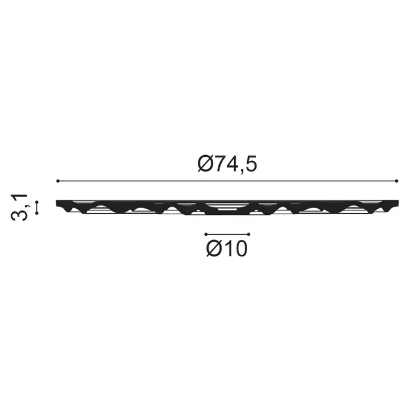R40 Rozeta ORAC DECOR ø 74,5 x v 3,1 cm 1