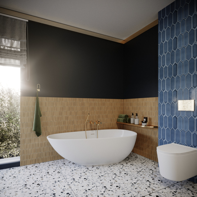 PENNY & TWIG Mr. Twig Gold matt Gresové mozaiky DUNIN (26,8x28,4cm/1ks) 6