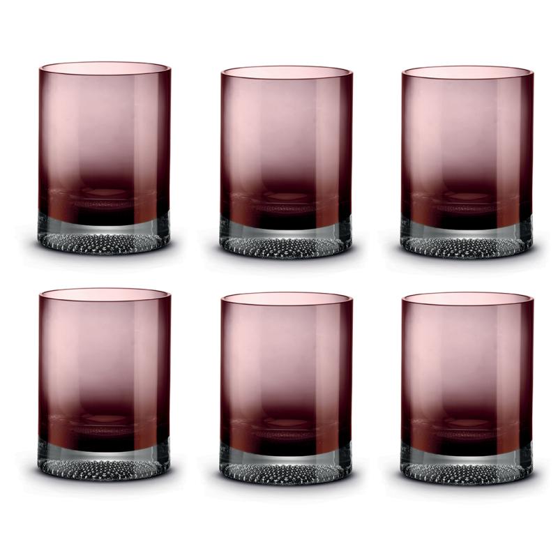 PM0245#PURP Sklenené poháre POZZI Fun-classy (set 6 ks)