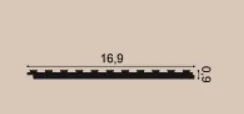 PX147 Lemovacia lišta ORAC DECOR Axxent d 200 x v 0,9 x š 16,9 cm