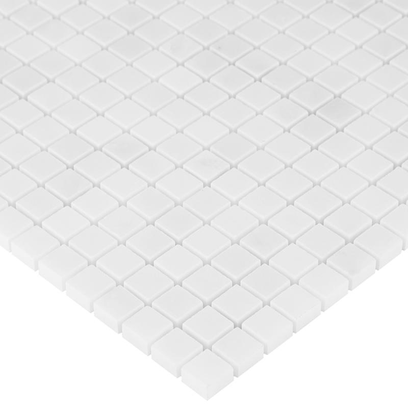 BLACK & WHITE Pure White 15 Mramorové mozaiky DUNIN (30,5x30,5cm/1ks)
