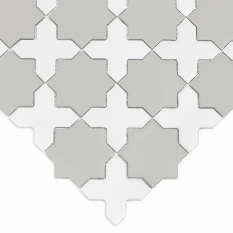 HOUSE LOVES Star&Cross Ash Mix matt Keramické mozaiky DUNIN (30,2x30,2cm/1ks)