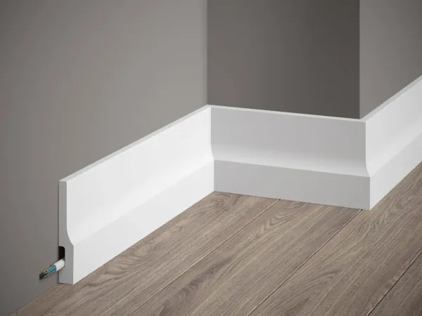 QS009P Premium podlahová lišta lakovaná MARDOM DECOR d 200 x v 10 x š 1,6 cm