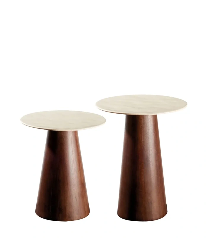 1J227 Konferenčné stolíky LNN Ø 36 x 40 h - Ø 36 x 45 h cm (2ks) 1