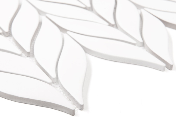 BOTTANY Bottany White matt Gresové mozaiky DUNIN (26,5x22,5x0,7cm/1 ks) 4