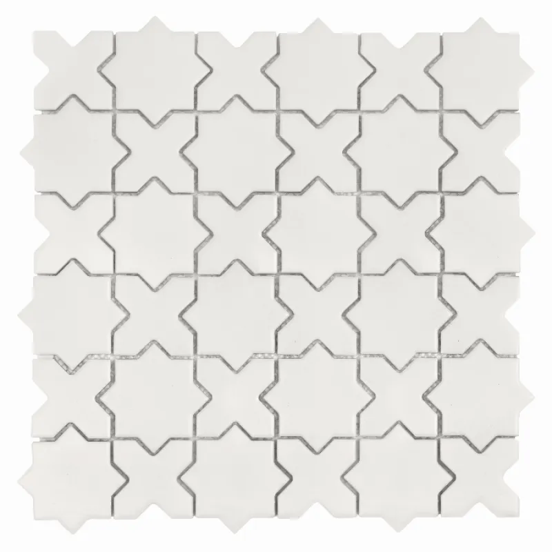 HOUSE LOVES Star&Cross Cotton matt Keramické mozaiky DUNIN (30,2x30,2cm/1ks)