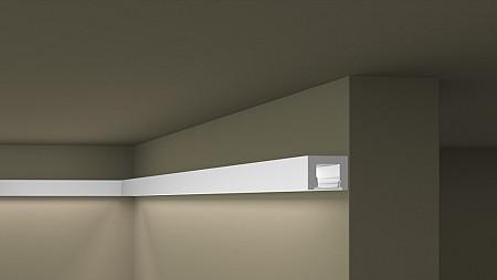 IL12 lišta na nepriame osvetlenie WALLSTYL N&M d 200 x v 2 x š 2,5 cm + difuzor