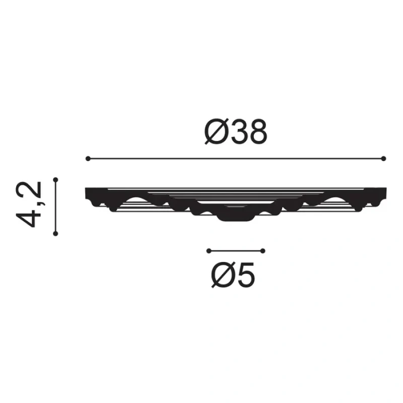 R08 Rozeta ORAC DECOR ø 38 x v 4,2 cm 1