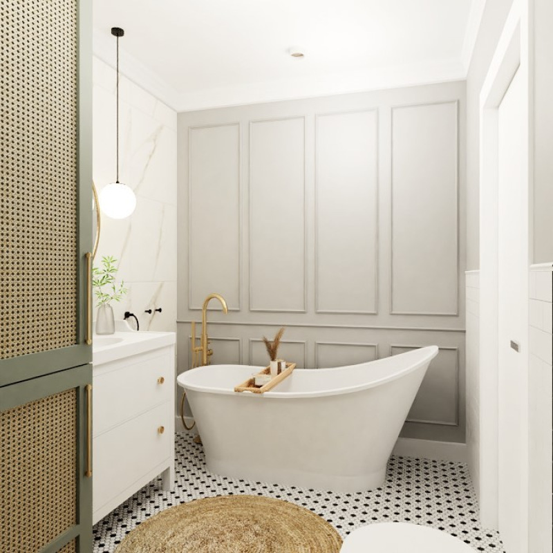 HEXAGONIC Mini Hexagon B&W Mix PREMIUM matt Gresové mozaiky DUNIN (26x30cm/1ks) 4